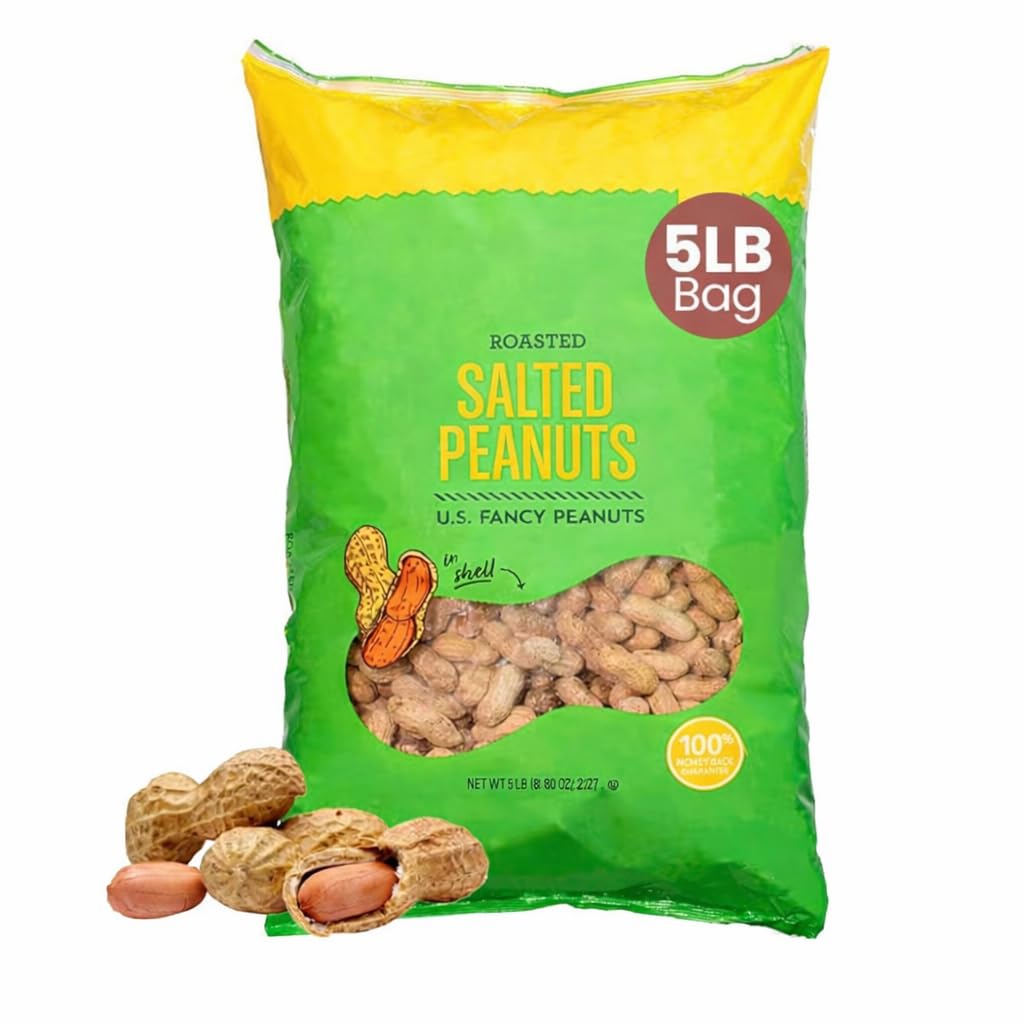 Salted Roasted Peanuts In Shell 5 lb Bag J80041