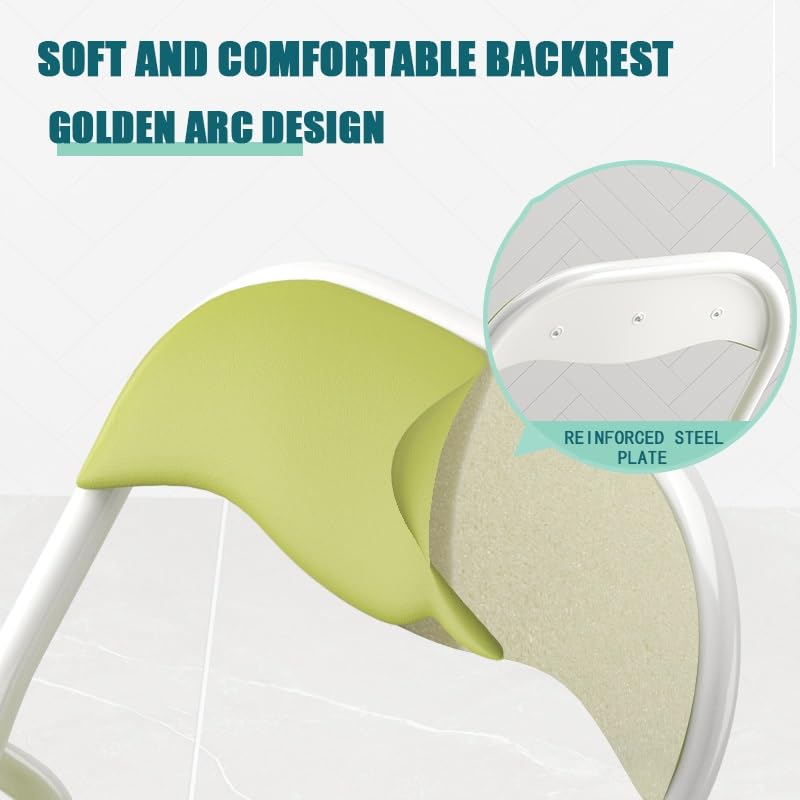 Black Padded Folding Chair with Backrest and Footrest P708584