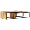2 pcs Solid Sheesham Wood Nesting Tables M405