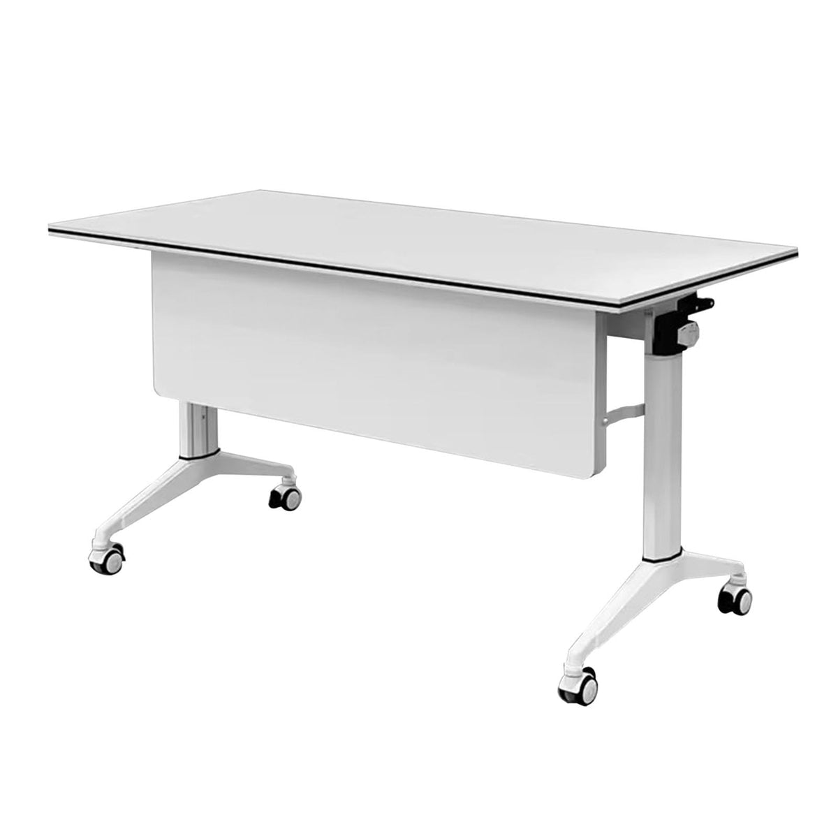 Wooden Folding Table with 360° Wheels V37791
