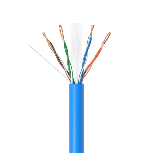1000ft Plenum CMP CAT6 Solid Cable Blue R6546