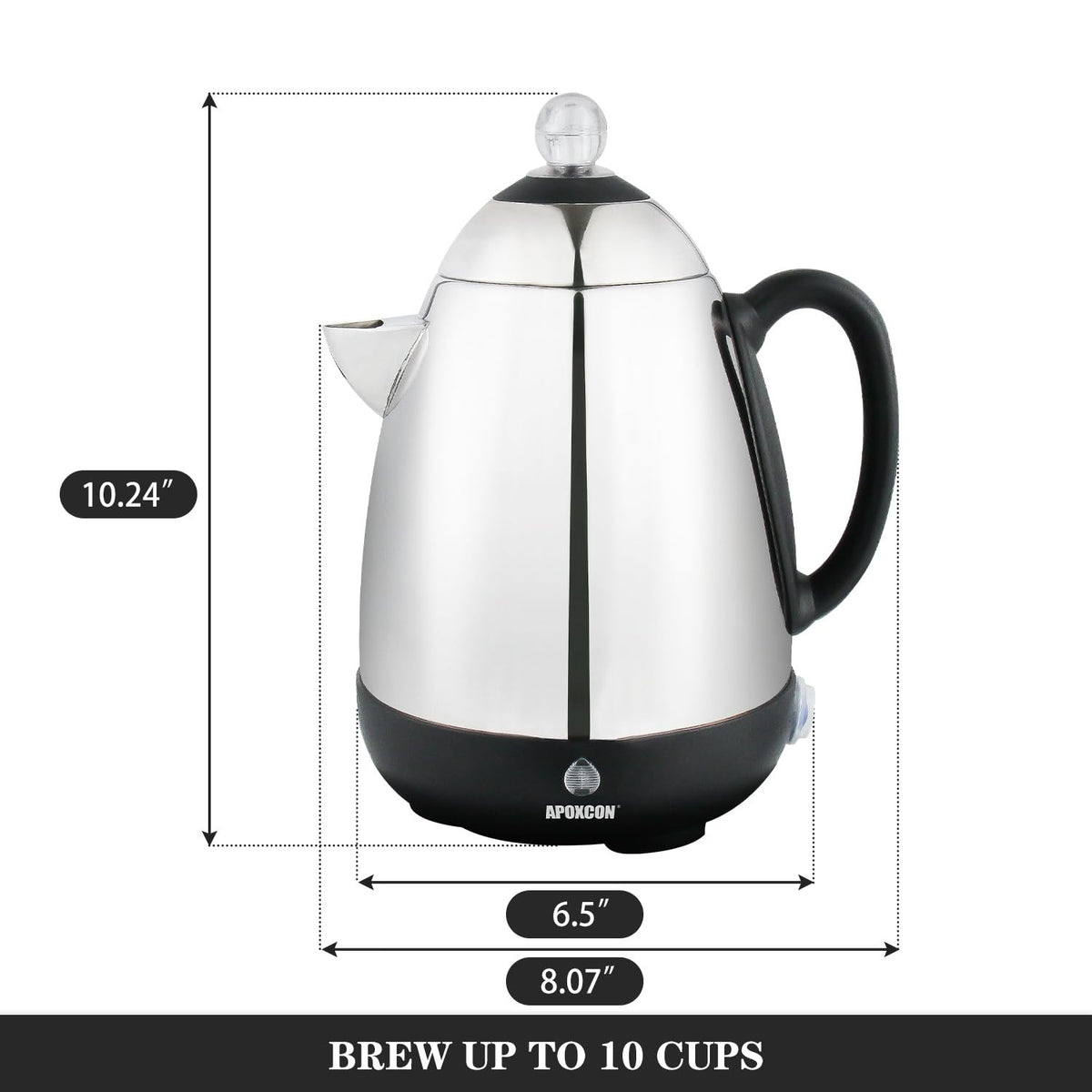Electric Stainless Steel Coffee Percolator 10 Cup N4986