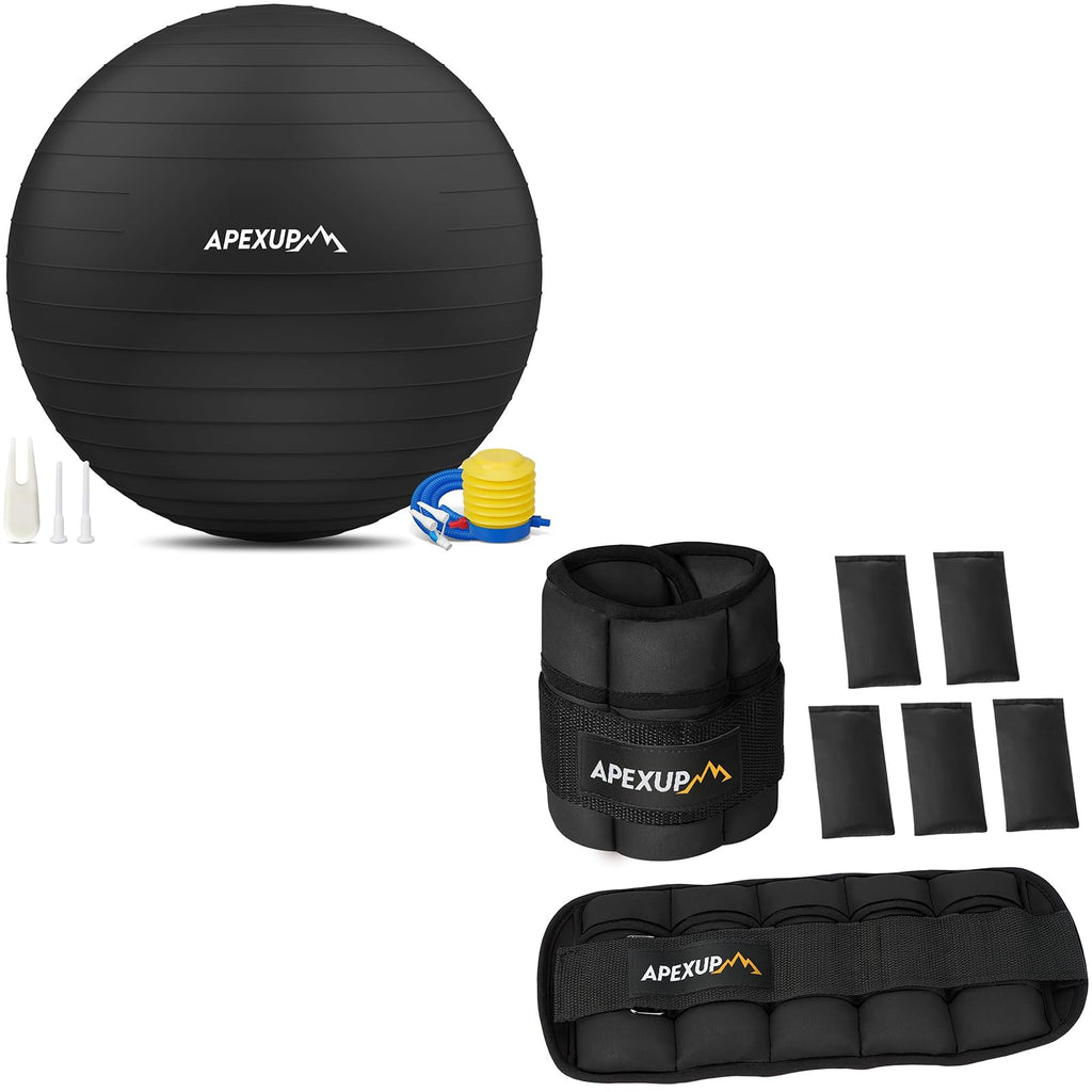 Adjustable Ankle Weights + Yoga Ball T429396