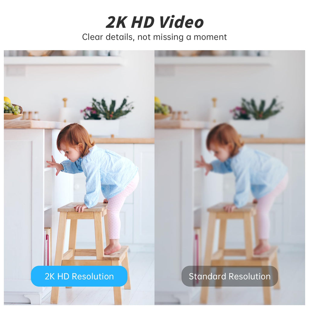 Indoor Camera 5G&2.4G WiFi 360° Pan/Tilt 2-Pack X493971