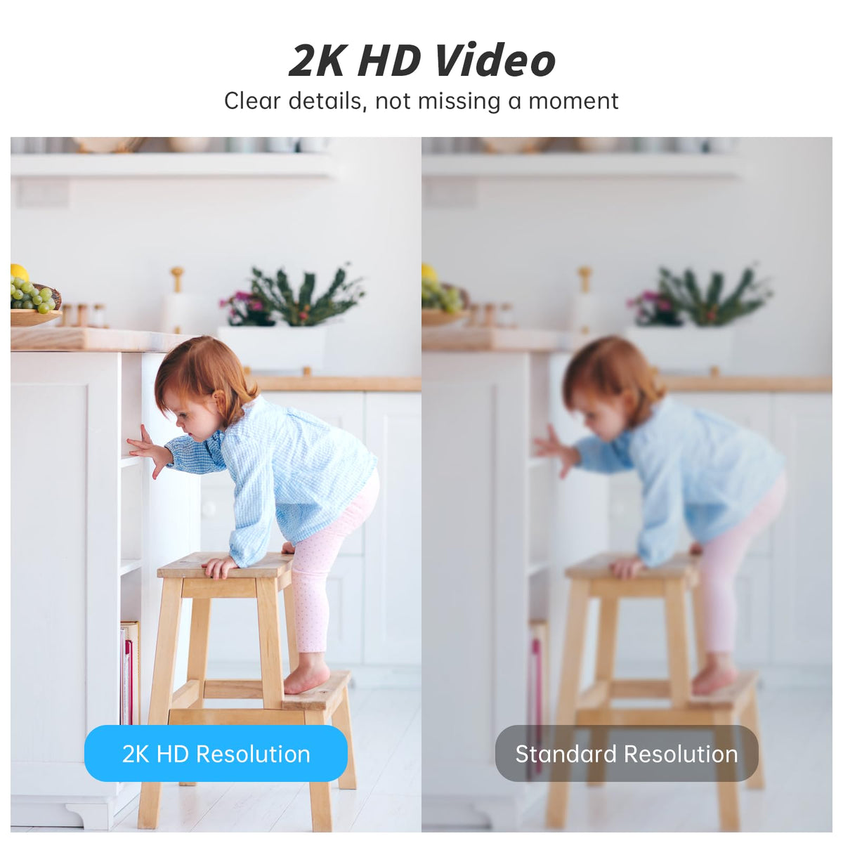Indoor Camera 5G&2.4G WiFi 360° Pan/Tilt 2-Pack X493971