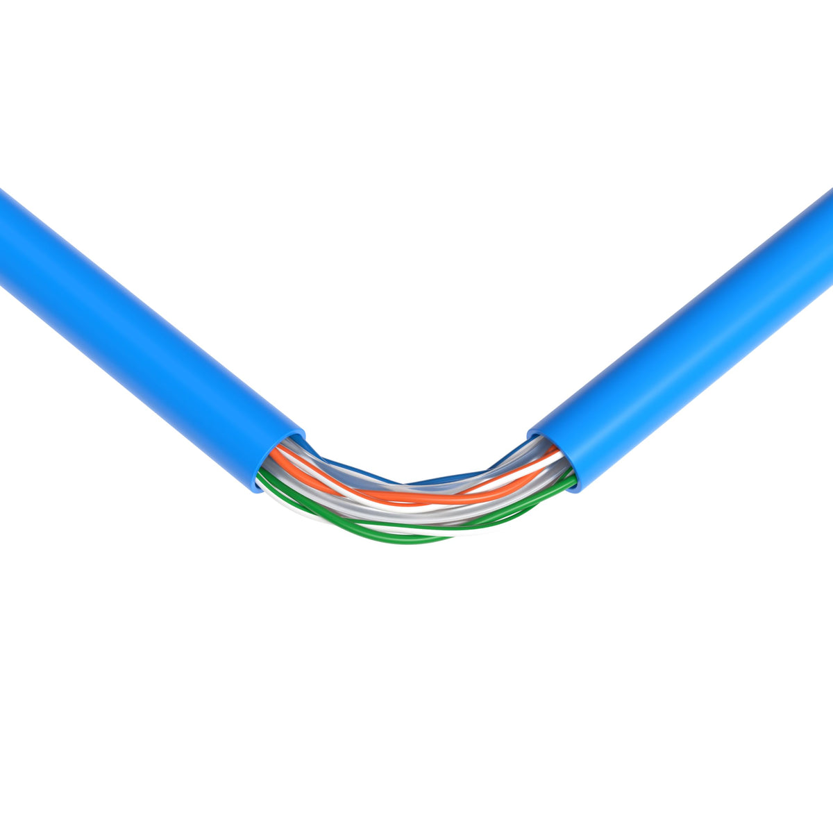1000ft Plenum CMP CAT6 Solid Cable Blue R6546