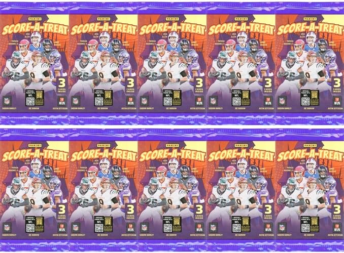 Football Trading Cards with 10 Sealed Foil Packs I19938