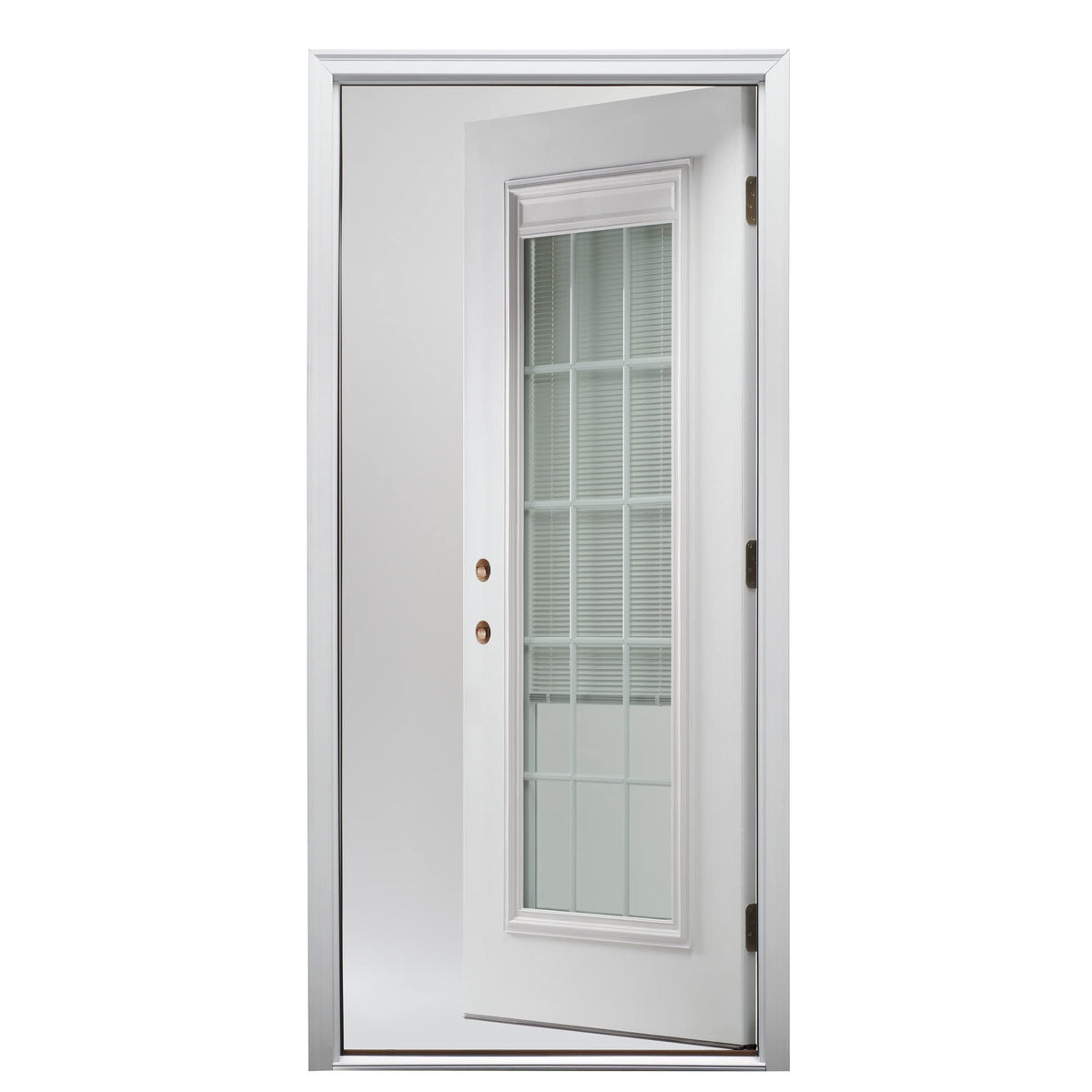 Primed Steel Right-Hand Inswing Full Lite Prehung Front Door 36" x 80" T765174