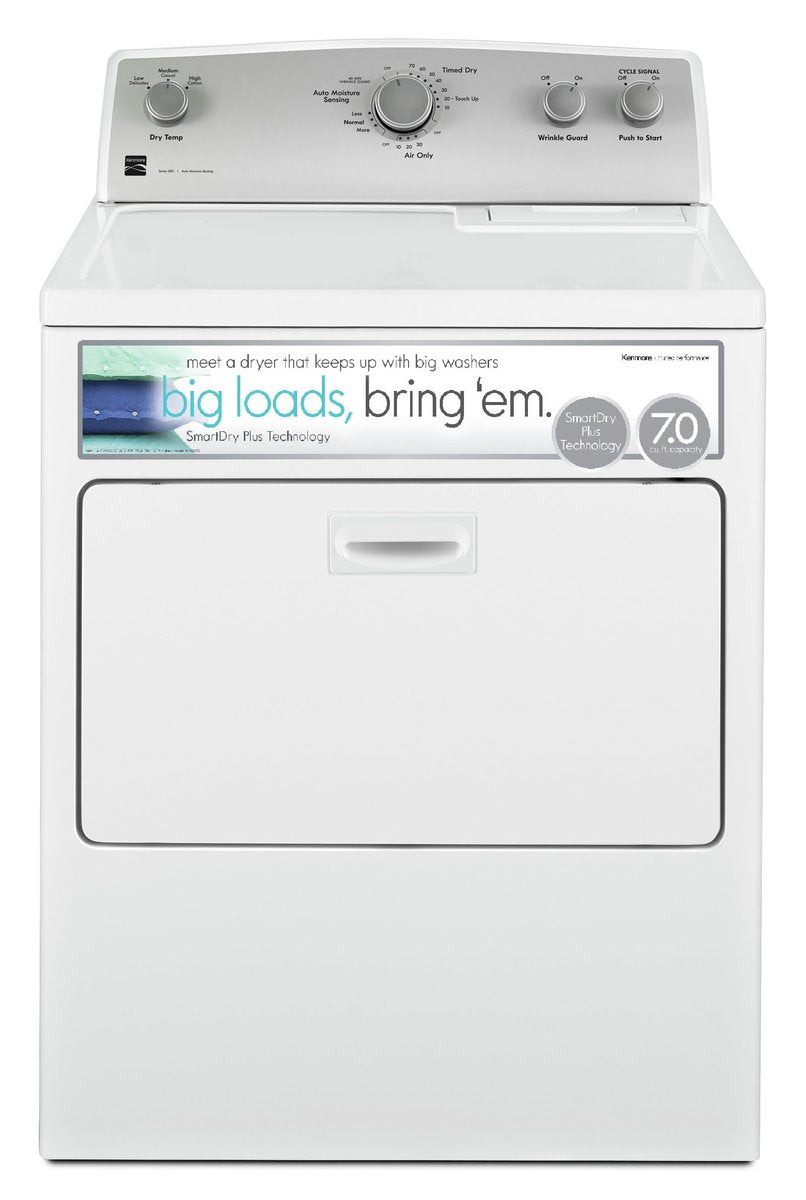 29" Front Load Electric Dryer 7.0 Cubic Feet White R23661