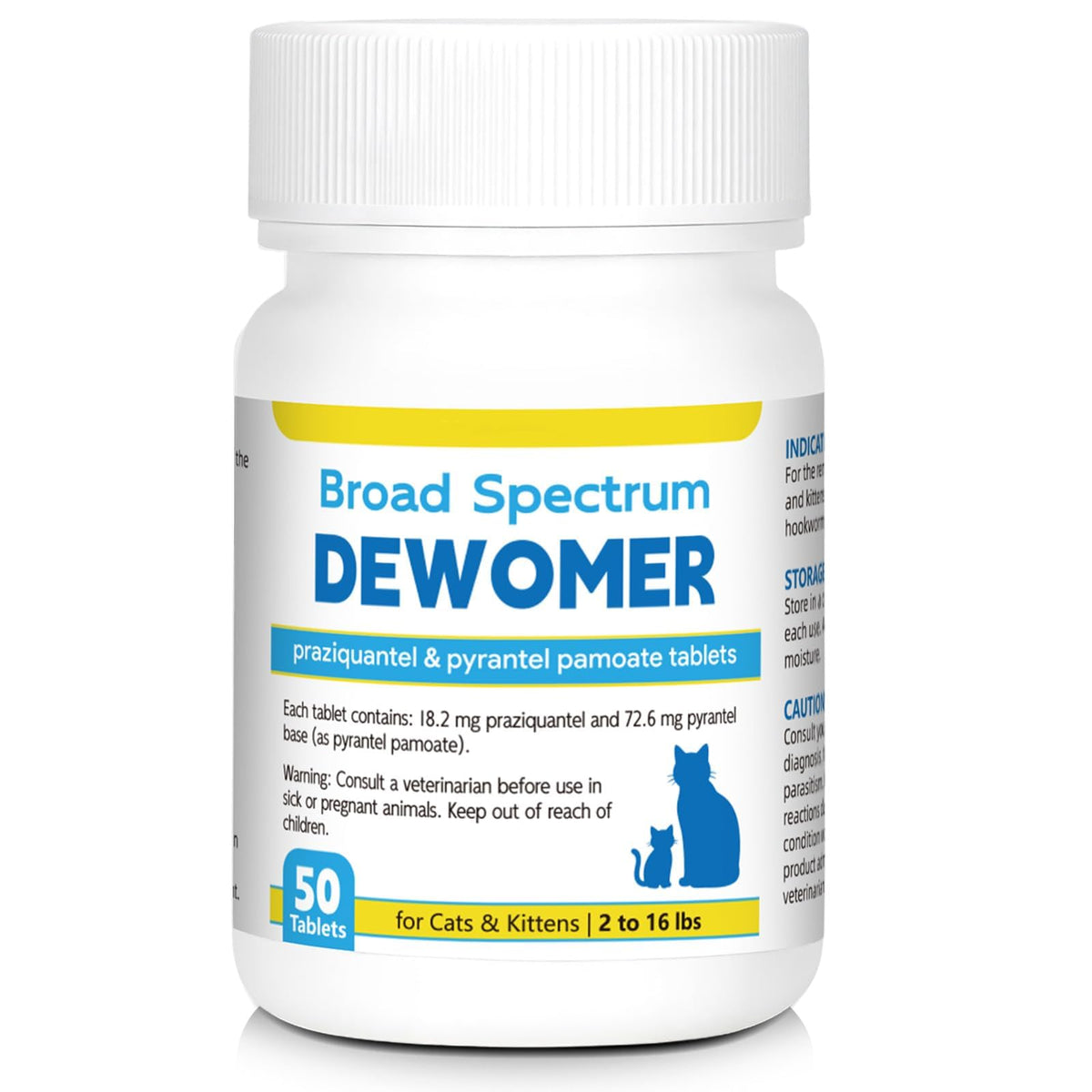 Cat and Kitten Dewormer 50 Tablets U9317