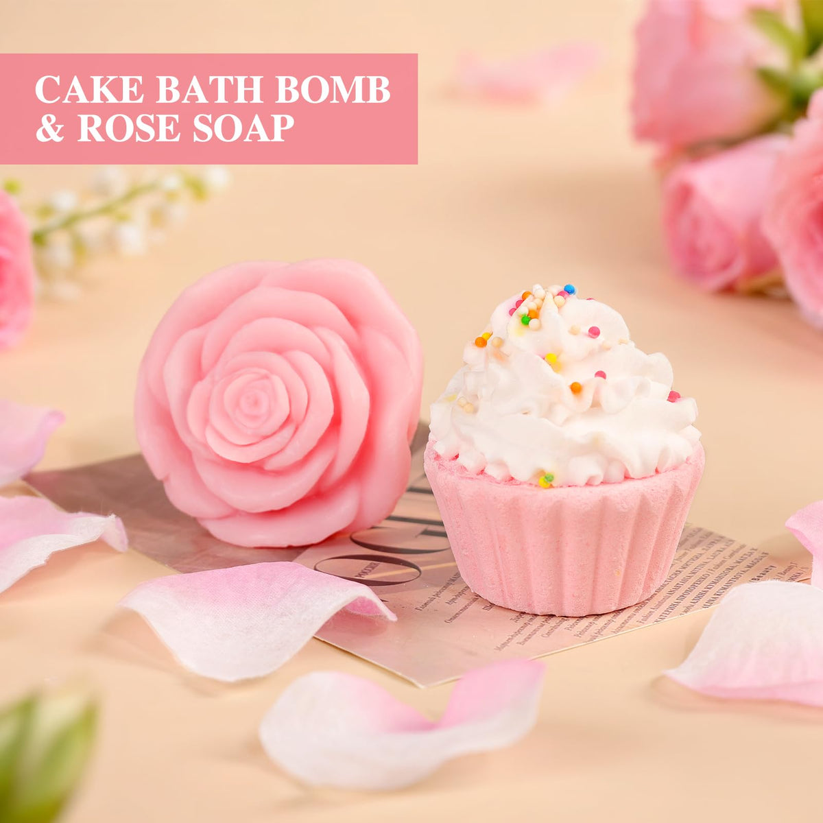 13PCS Spa Self Care Gift Basket Set Rose U101489