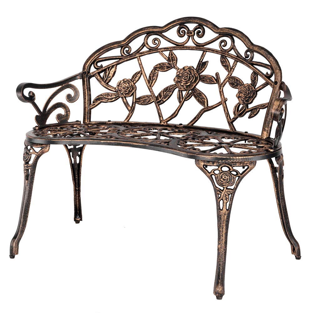 2 Seater Cast Iron Cast Aluminium Garden Bench I328113