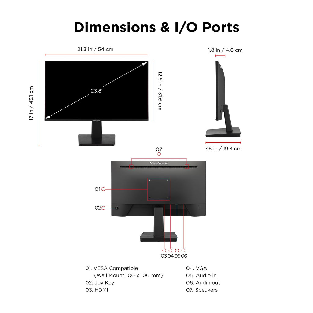 24 Inch 1080p IPS 120Hz Computer Monitor L197
