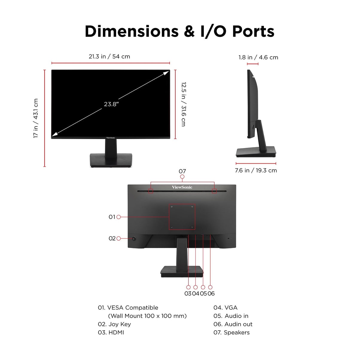 24 Inch 1080p IPS 120Hz Computer Monitor L197