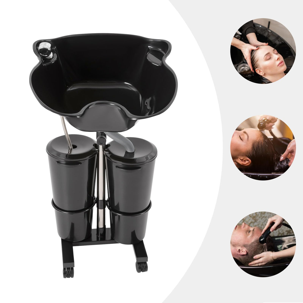 Portable Shampoo Bowl with Electric Pump X839