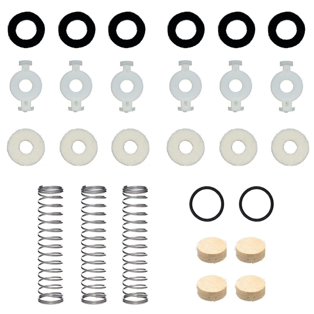 Trumpet Repair Kit with Valve Springs Felt Washers Water Key Corks O994934