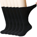 Bamboo Viscose Non-Binding Moisture Wicking Crew Socks With Seamless Toe R9794