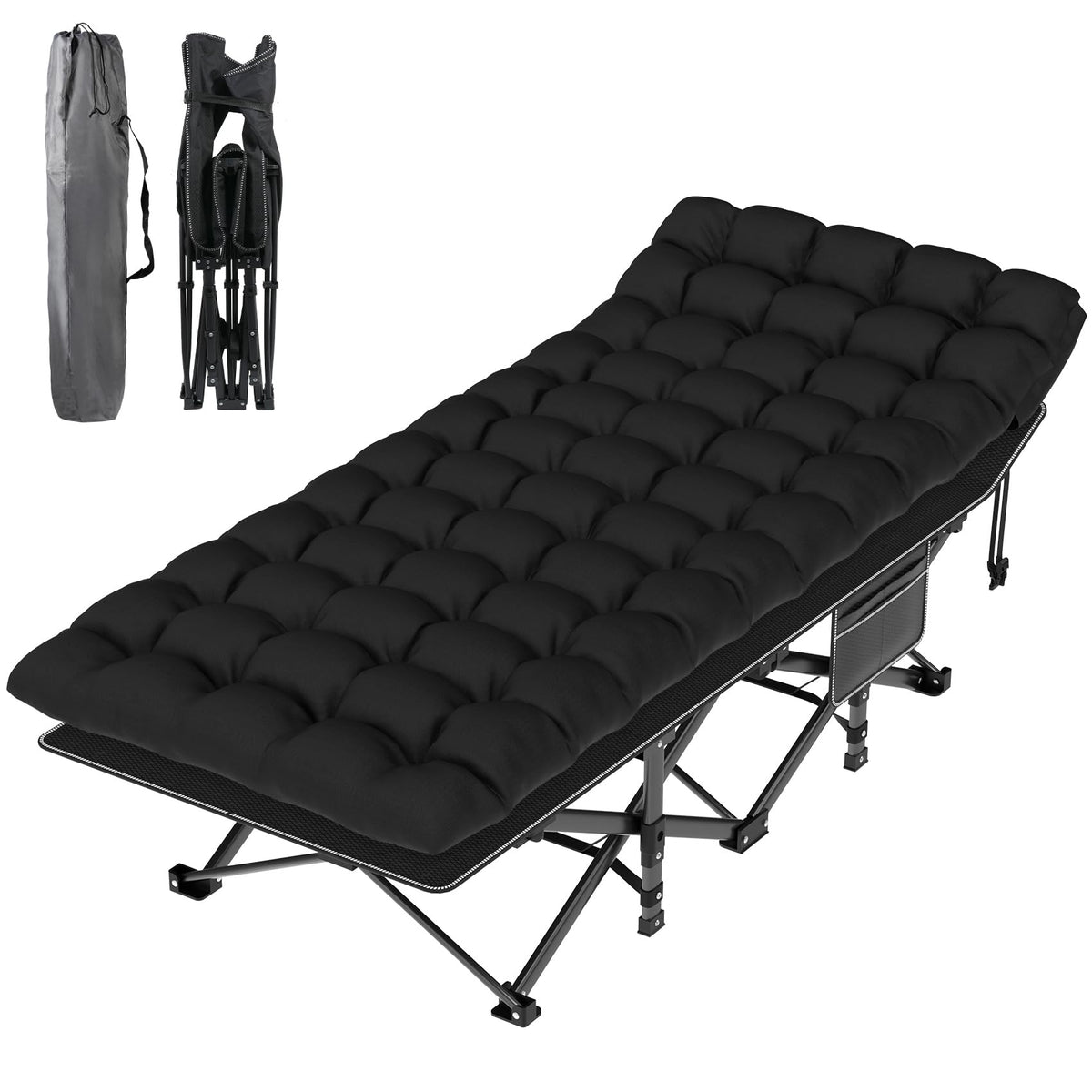 Folding Camp Cot with Cushion U78012