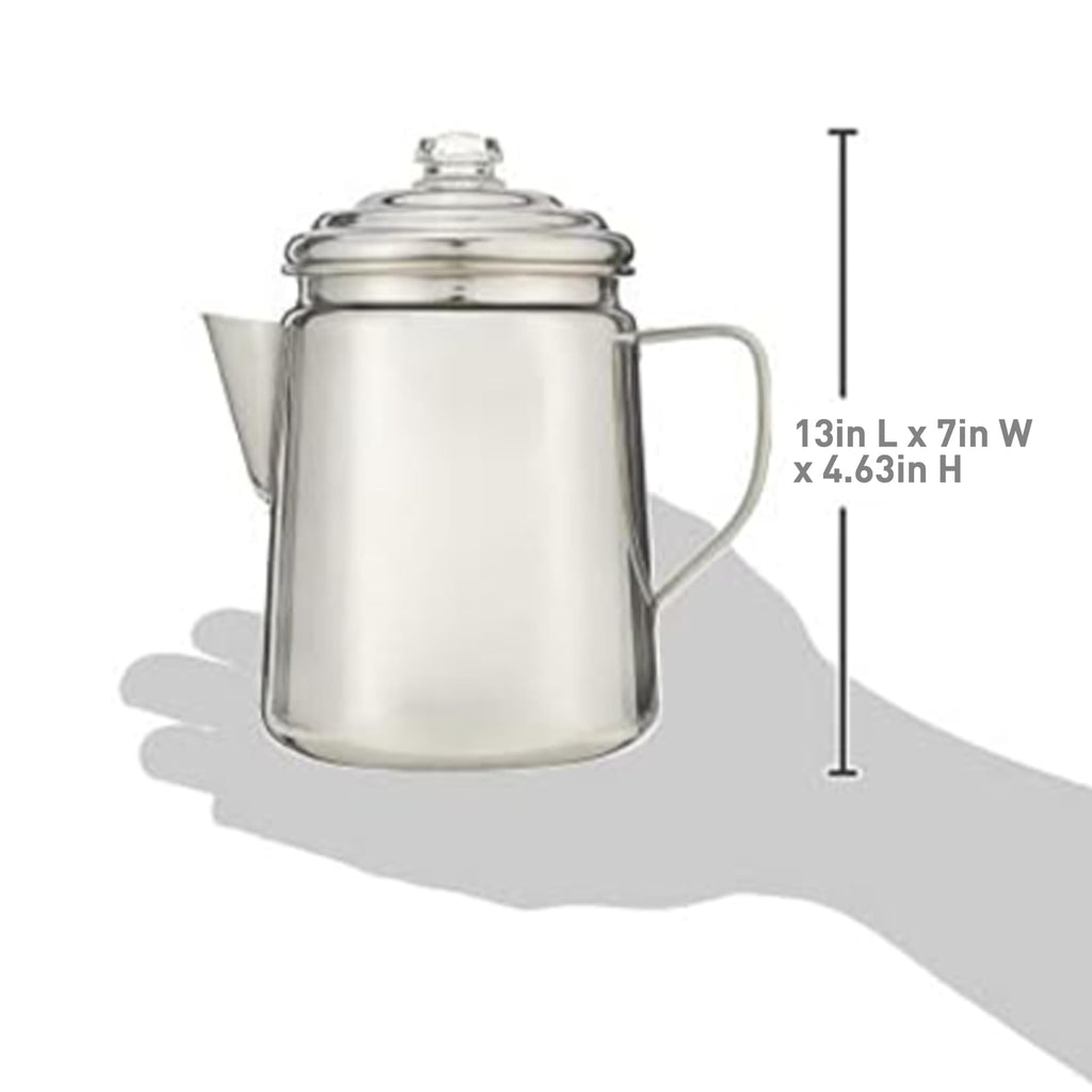 Stainless Steel 12-Cup Coffee Percolator E2019