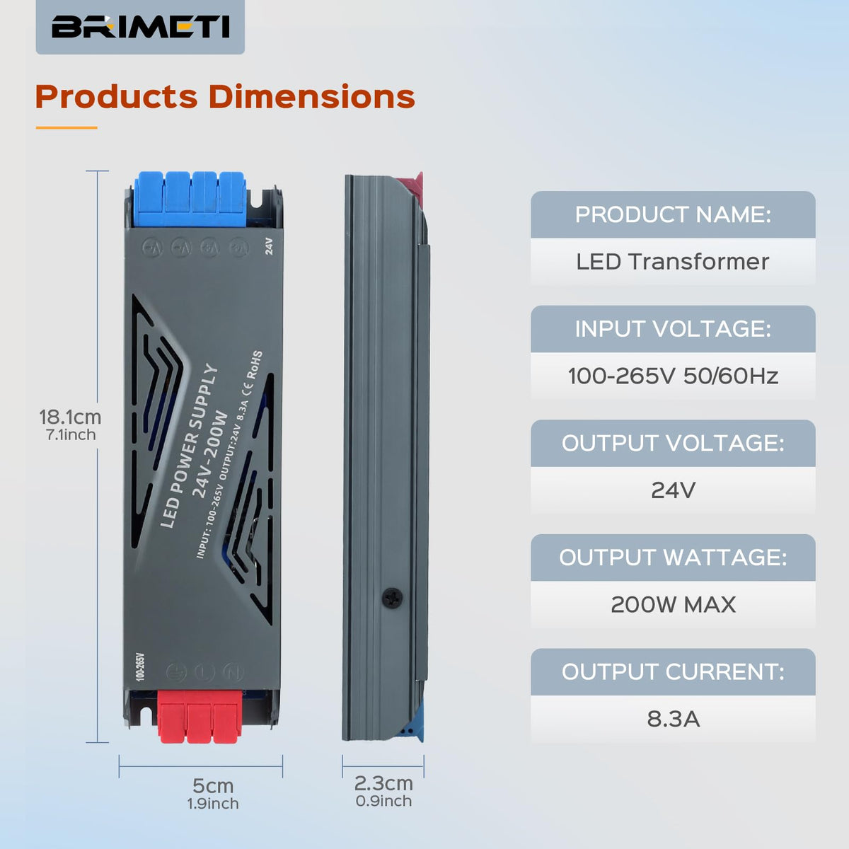 24V 200W LED Power Supply H814