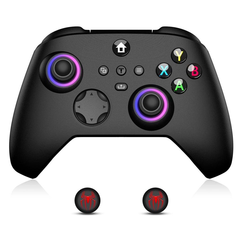 Wireless Controller with Hall Effect Joysticks, RGB Light, Dual Vibration, TURBO Z8399
