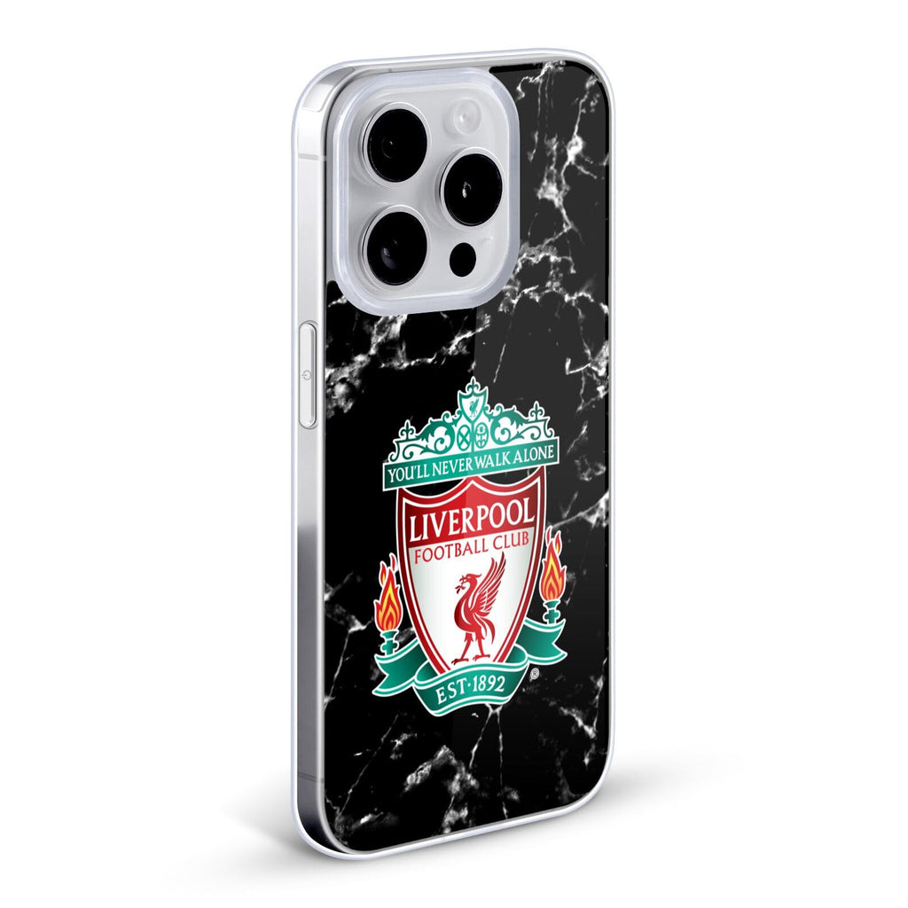 Black Crest Marble Gel Case Compatible with Apple iPhone 12 Mini H26095