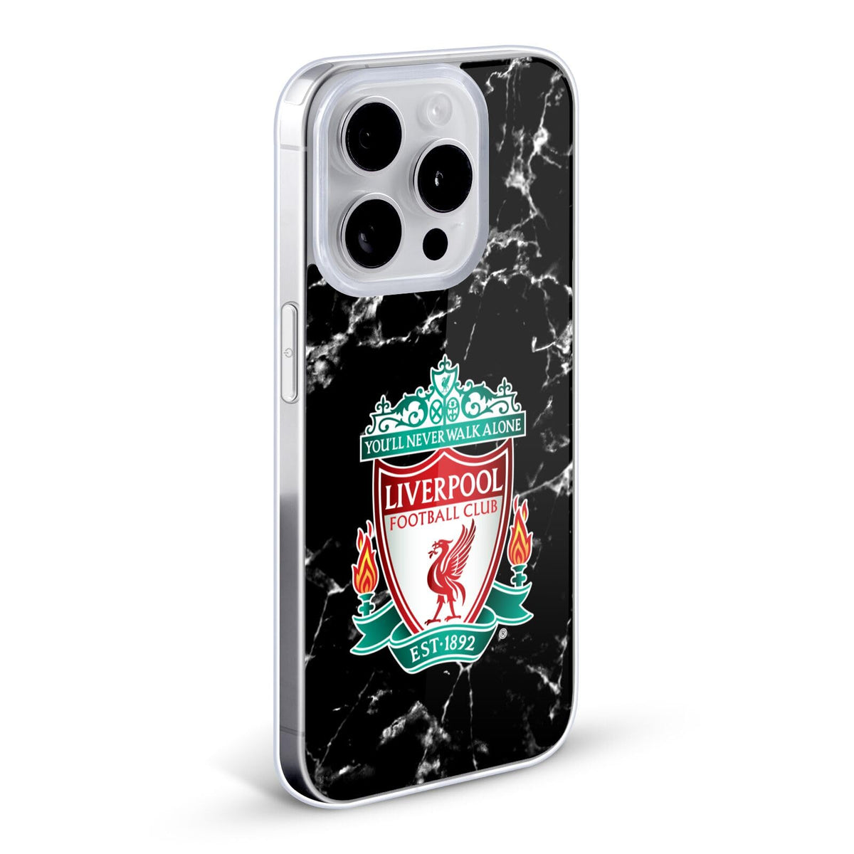 Black Crest Marble Gel Case Compatible with Apple iPhone 12 Mini H26095