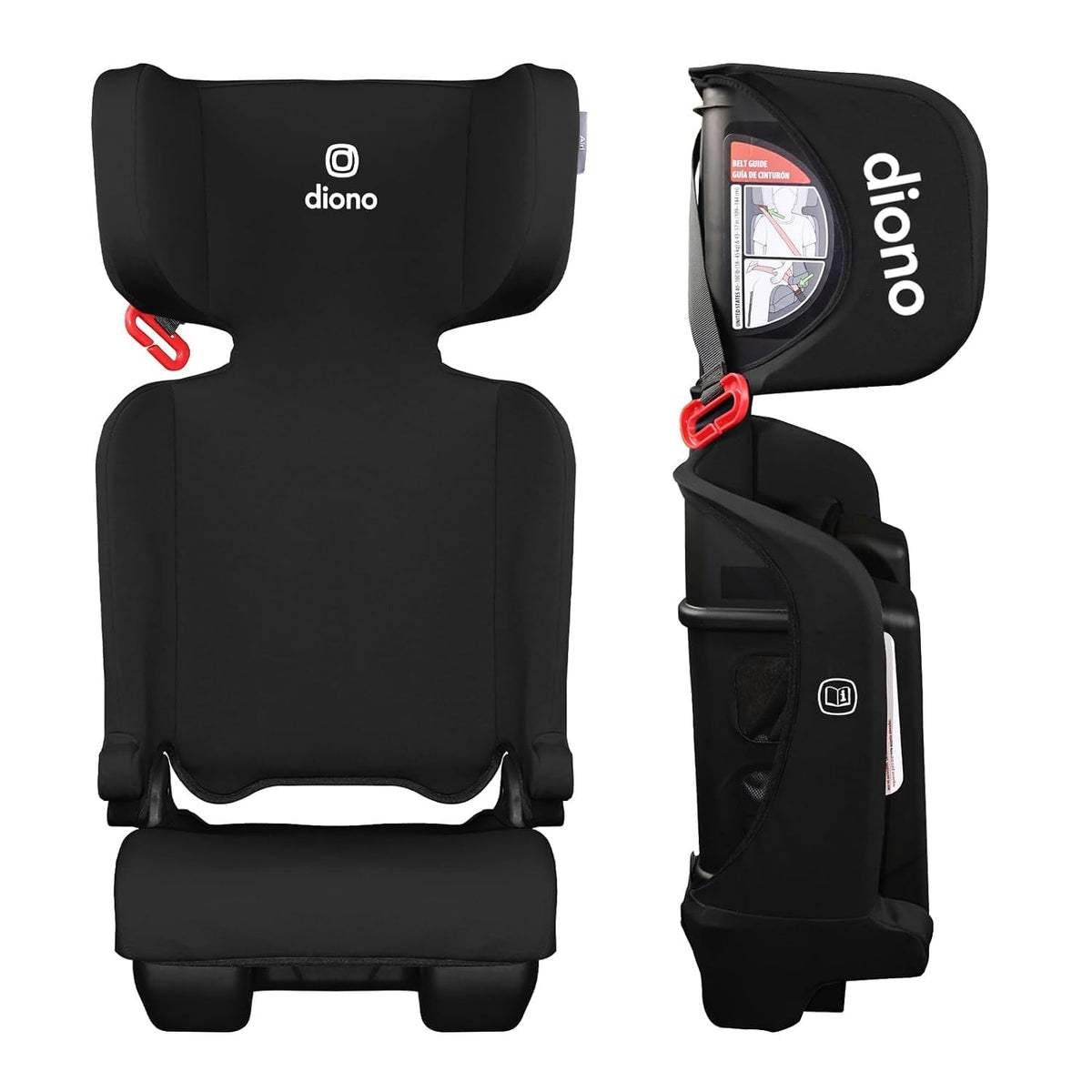 Black Foldable High Back Booster Seat T2216