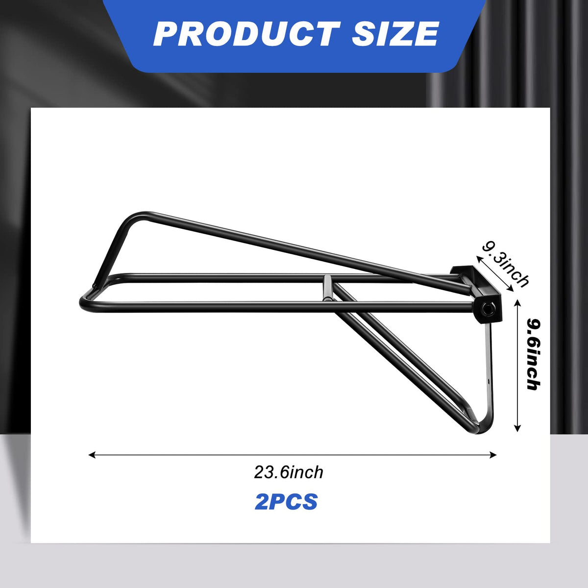 2 Pieces Portable Folding Saddle Rack D302