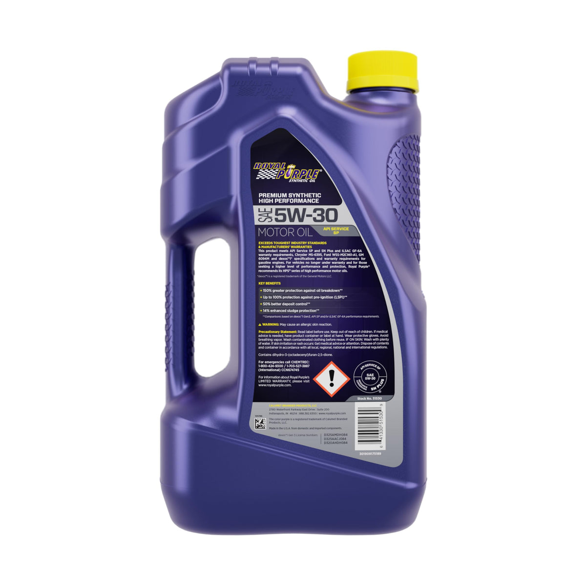 5W-30 Synthetic Motor Oil 5 qt. L929796