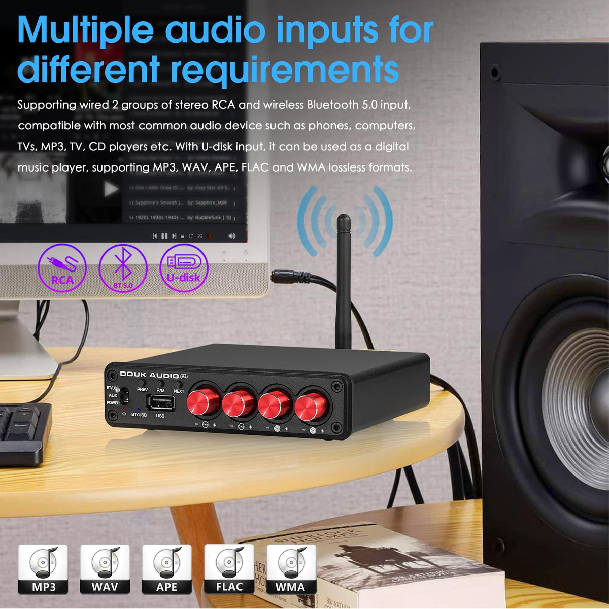 4 Channel Bluetooth Amplifier M9297