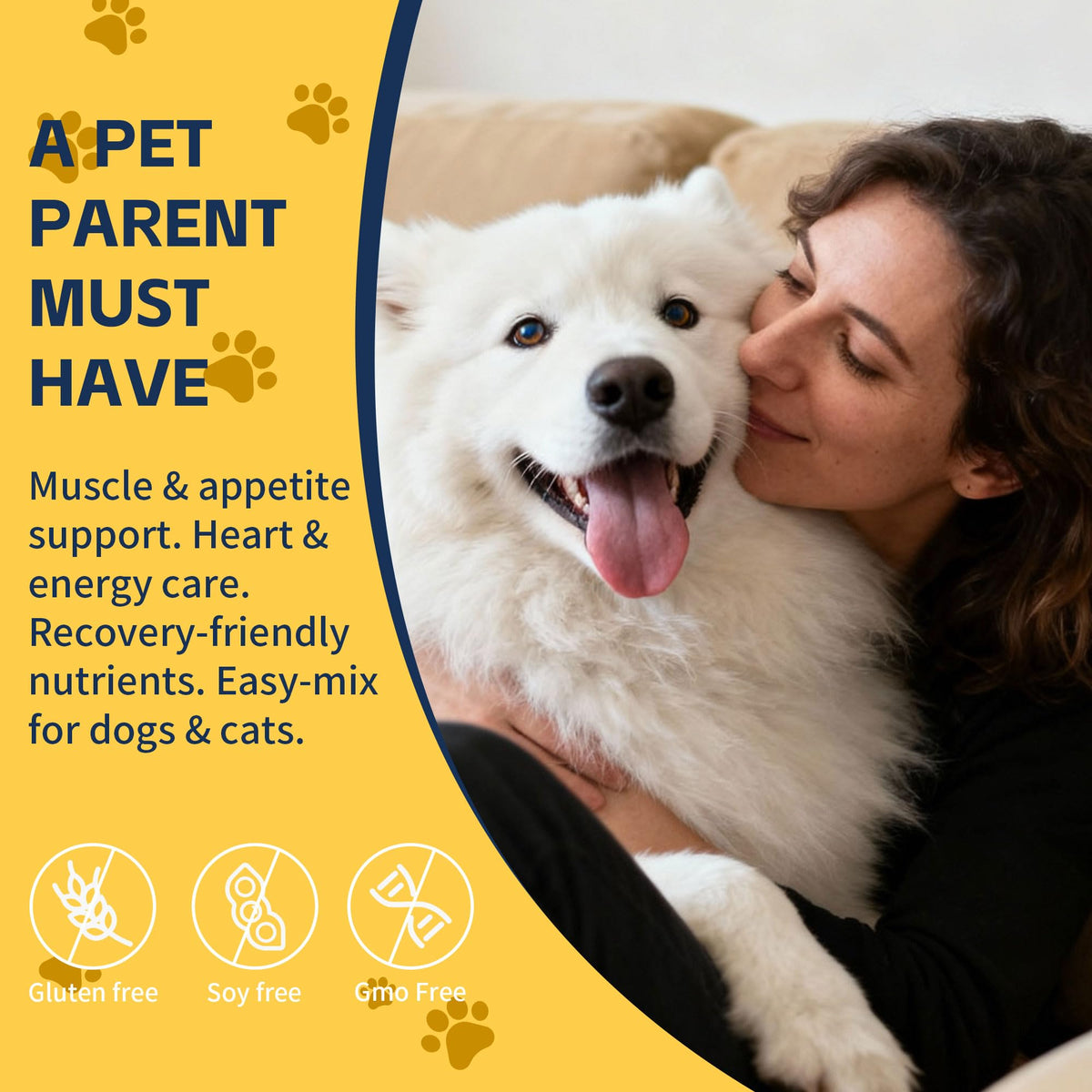 Dog Weight Gainer Pet Supplement with Vitamins & Minerals Chicken Flavor Y2757