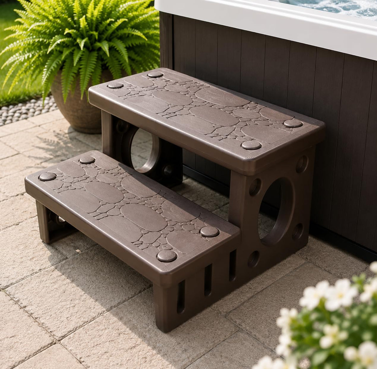 2-Step Spa Hot Tub Pool Deck Steps J516605