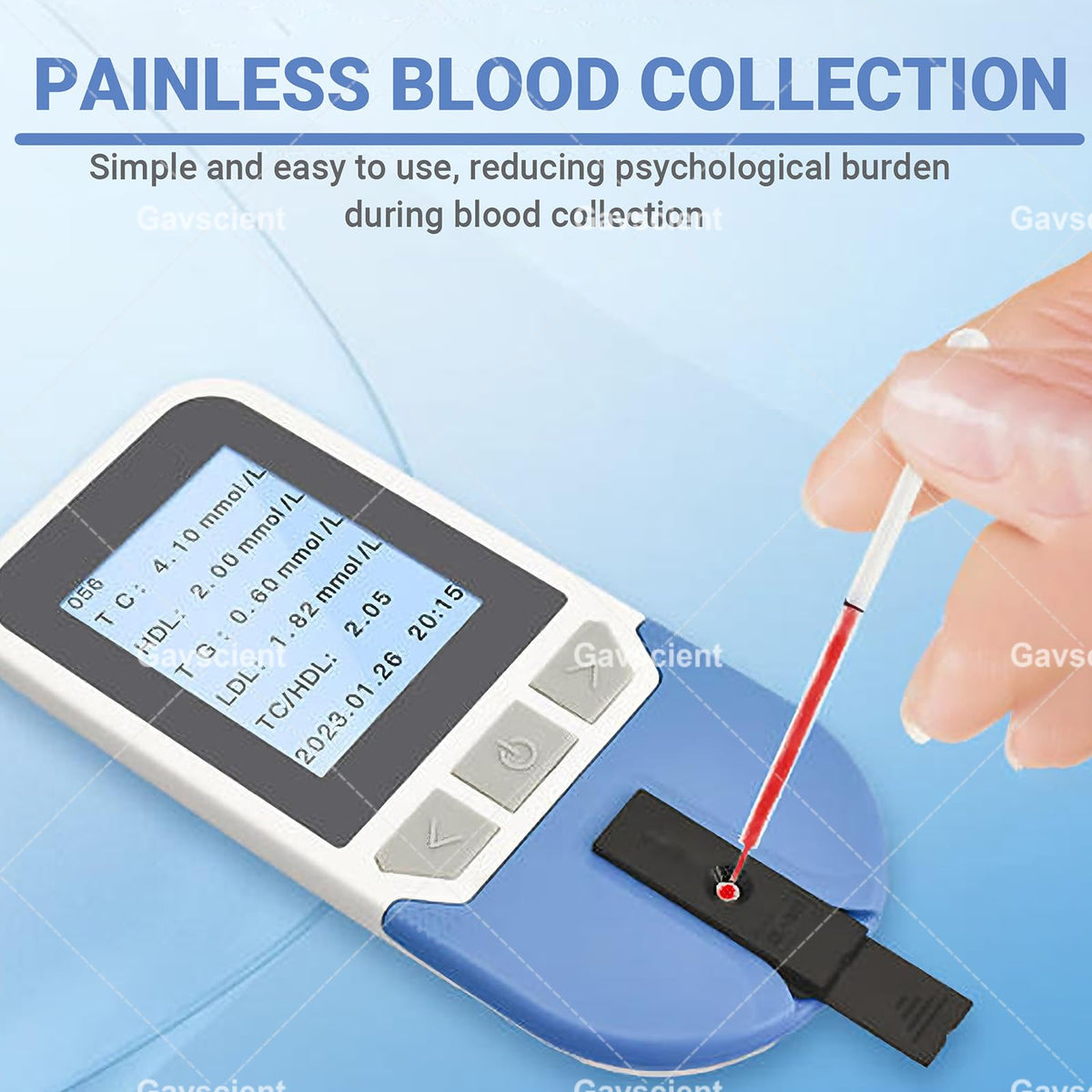 5 in 1 Lipid Test Meter Cholesterol Monitor Kit with 25 Strips I1491