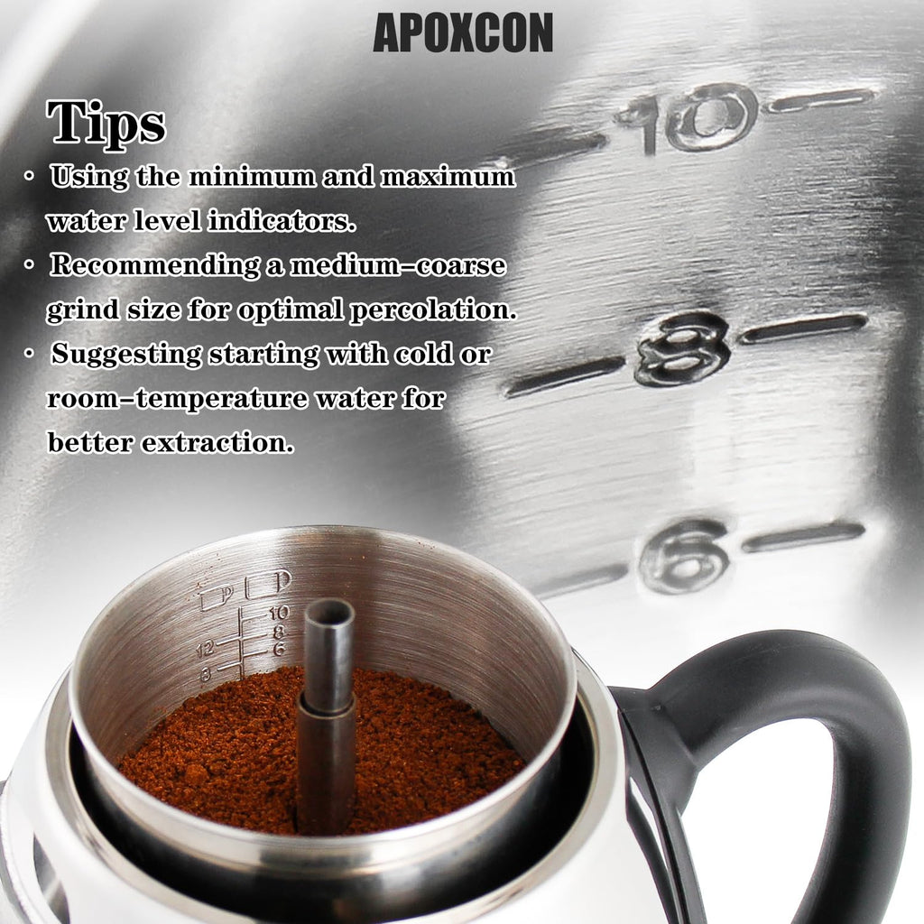 Electric Stainless Steel Coffee Percolator 10 Cup N4986
