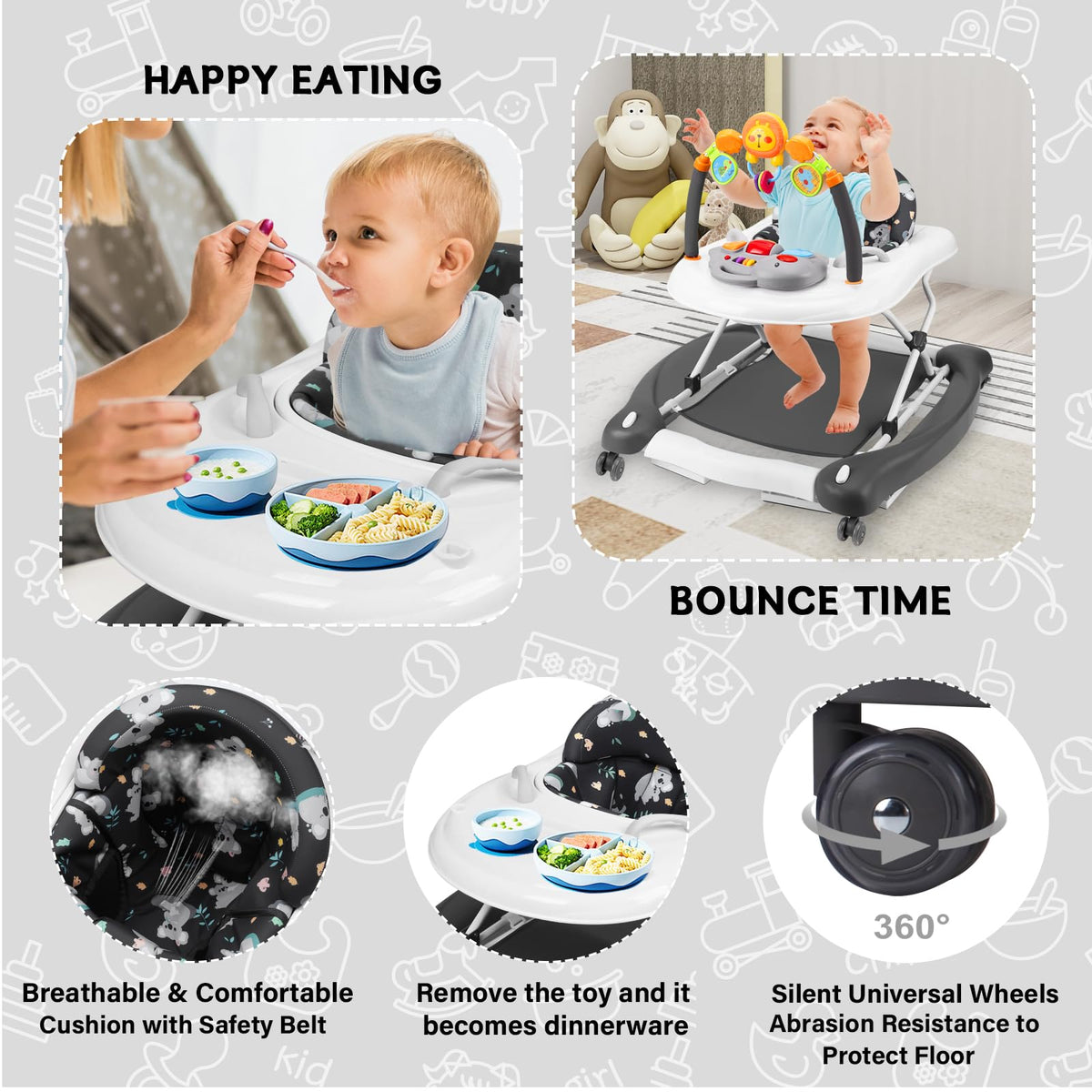 Foldable Baby Walker Y180242