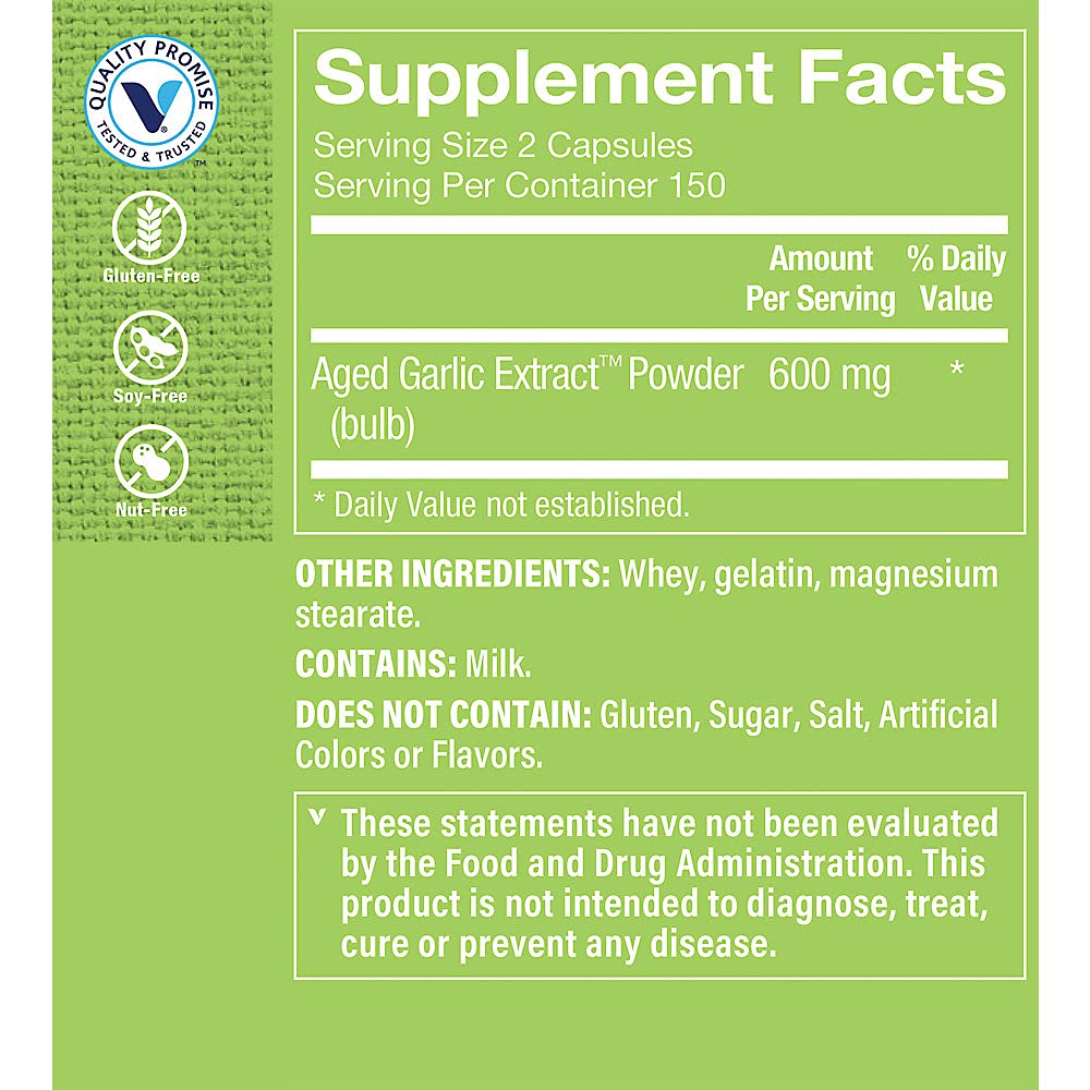 Garlic 600 MG 300 Capsules O31642