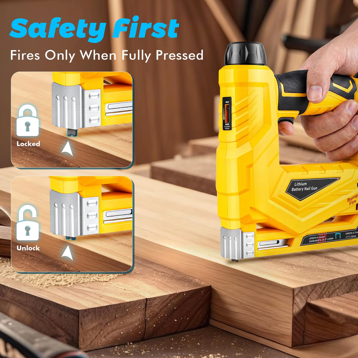 18 Gauge Cordless Brad Nailer and Narrow Crown Stapler W2215