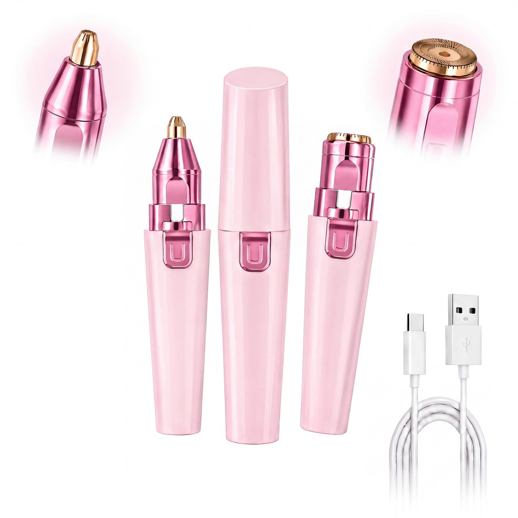 Pink USB Rechargeable Facial Hair Remover A139