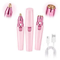 Pink USB Rechargeable Facial Hair Remover A139