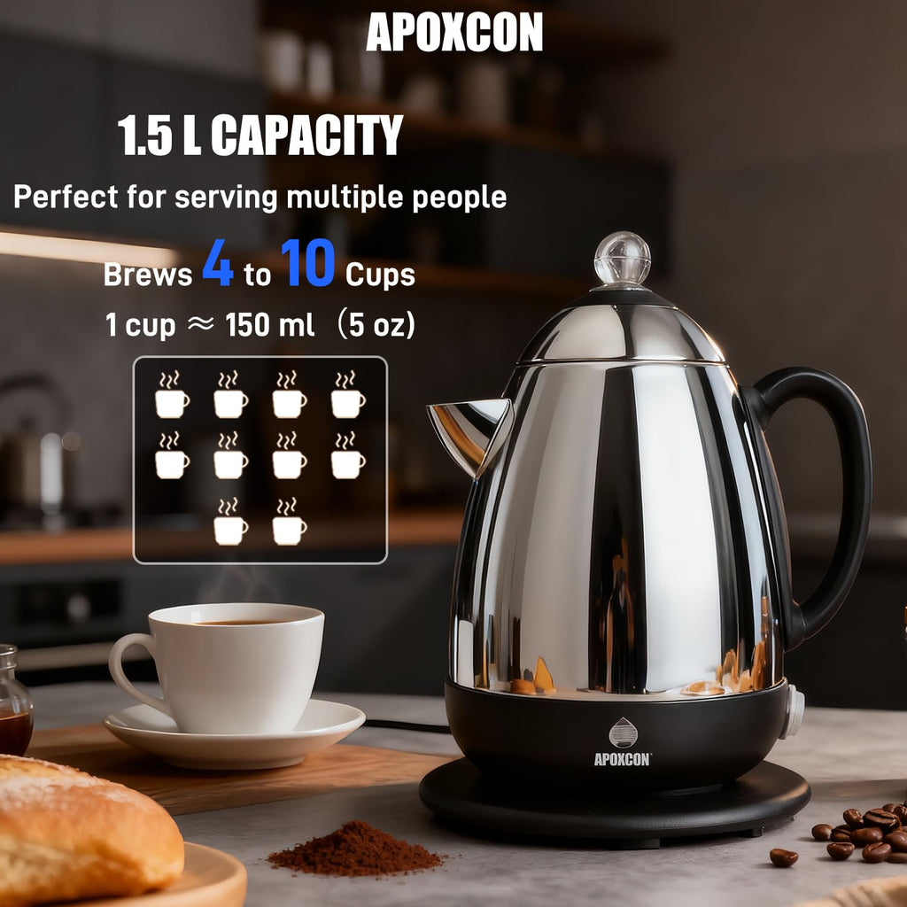 Electric Stainless Steel Coffee Percolator 10 Cup N4986