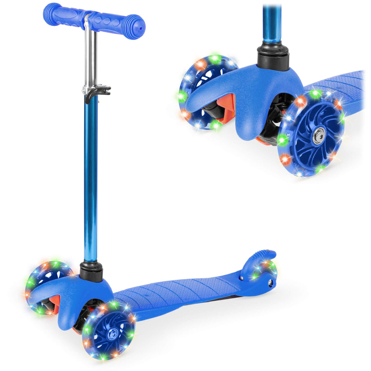 Kids 3-Wheel Scooter with LED Light-Up Wheels I559