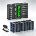 16 Pack Rechargeable AA Batteries with Charger L4877