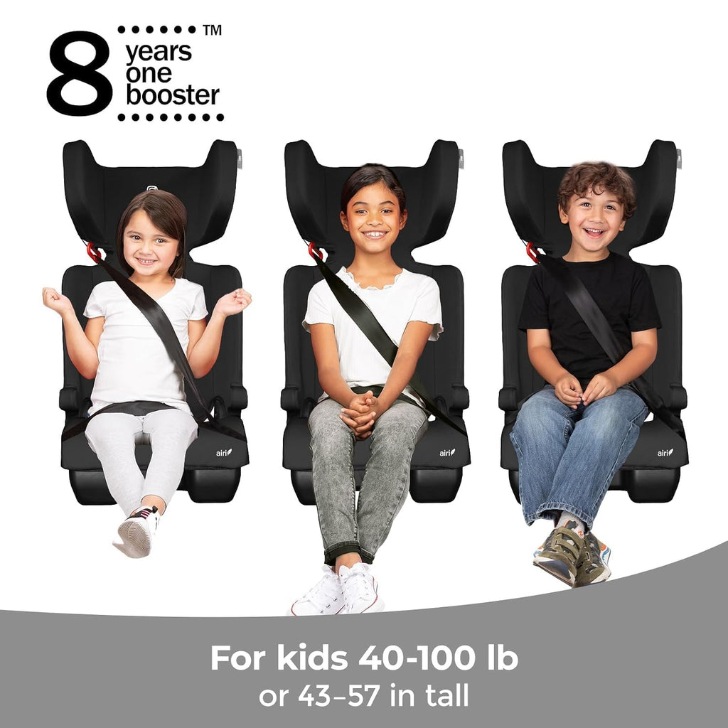 Black Foldable High Back Booster Seat T2216