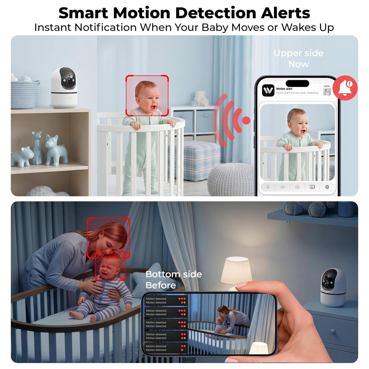 Indoor Camera 5G&2.4G WiFi 360° Pan/Tilt 2-Pack X493971