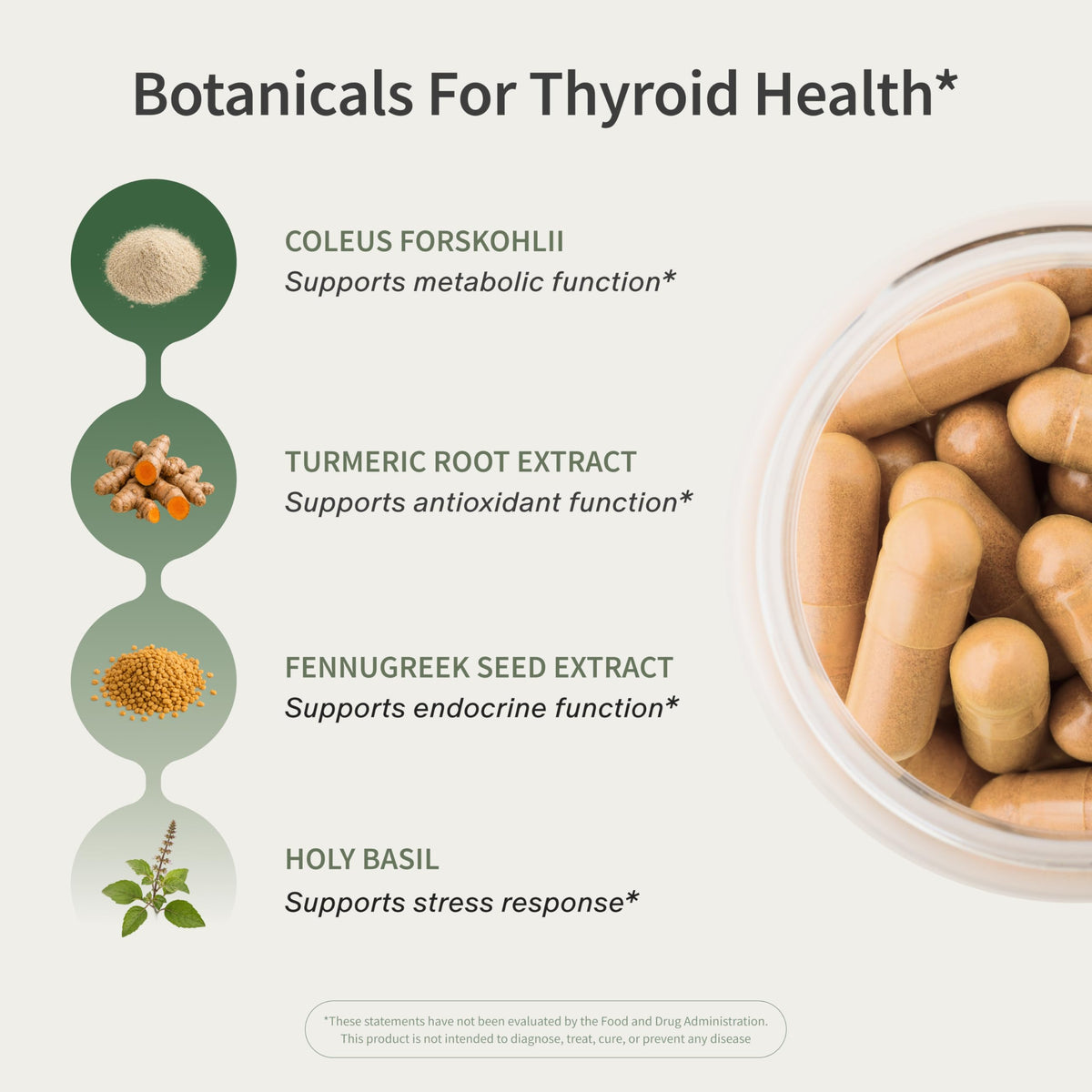60 Capsules Thyroid Health Supplement H10519