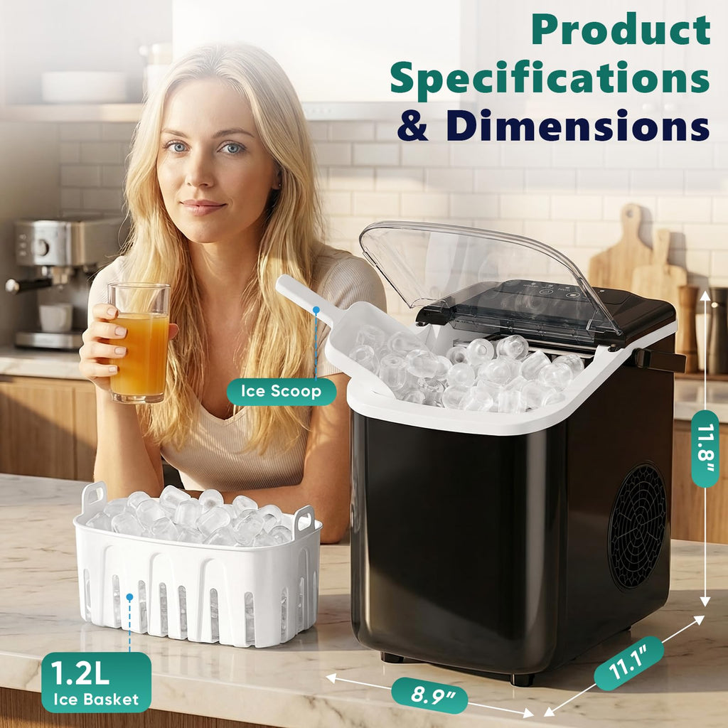 Countertop Ice Maker with Self-Cleaning H43000