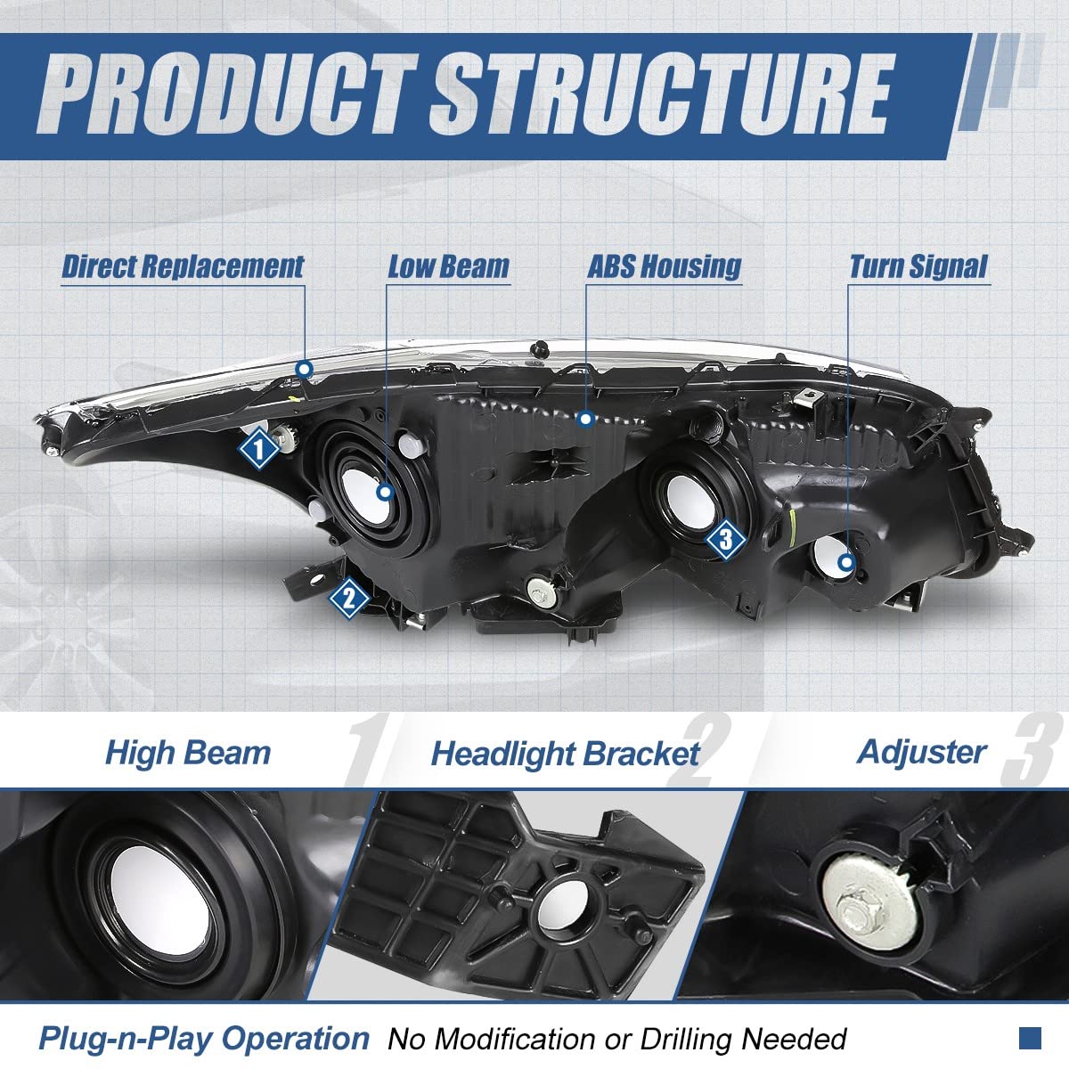 Headlights Assembly R276