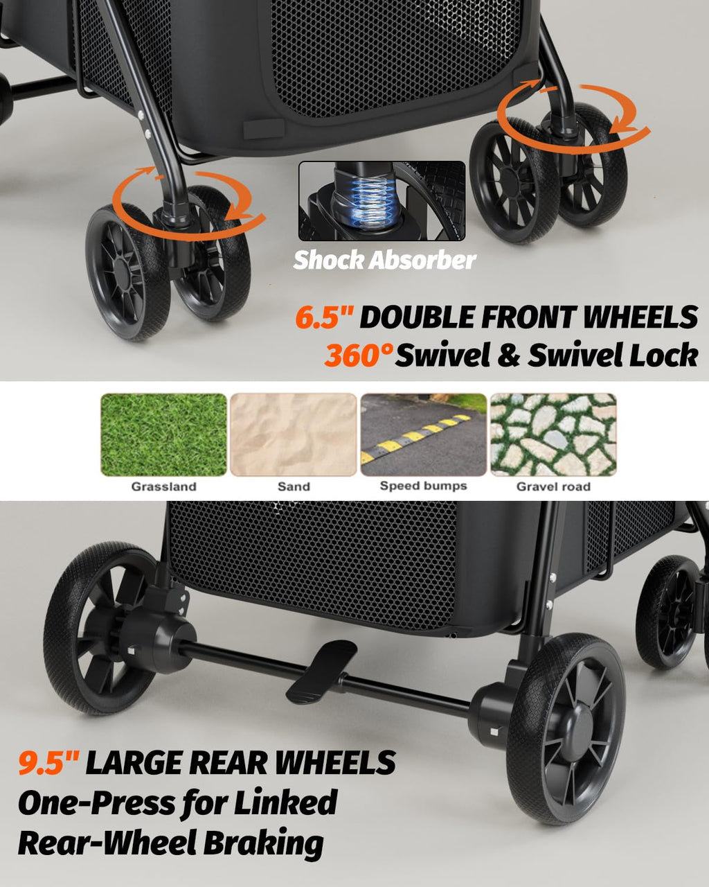 Black Dog Stroller G110