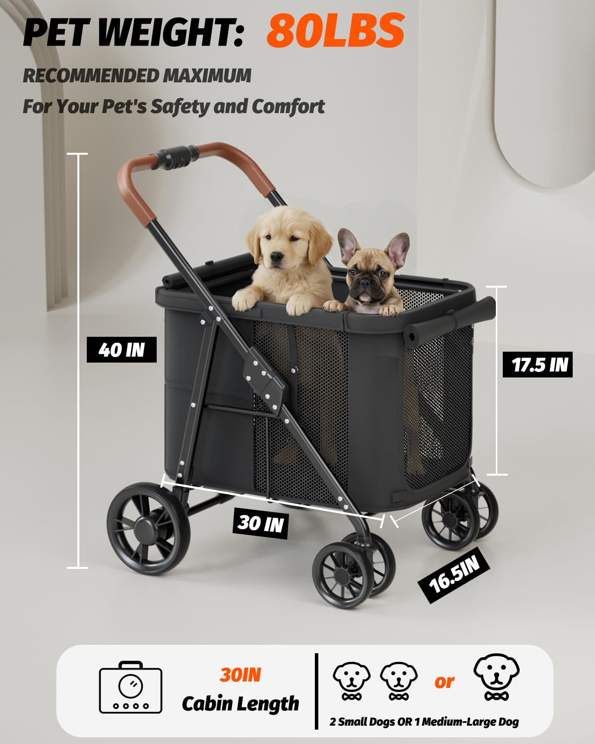 Black Dog Stroller G110